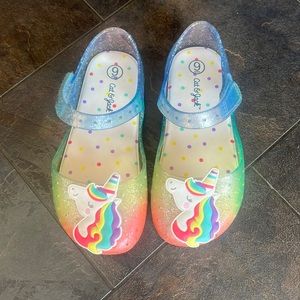 Girls Jelly Unicorn Mary Janes- Toddler 9